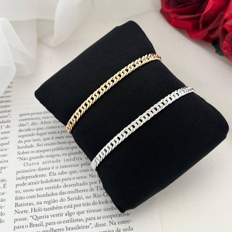 PULSEIRA MASC GRUMET PRATA