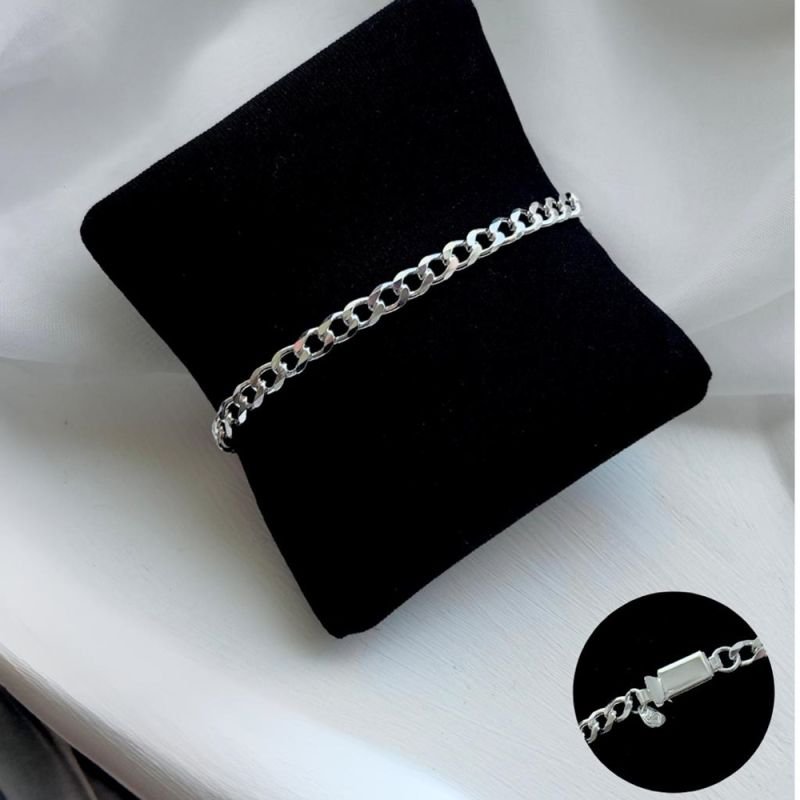 PULSEIRA MASC GRUMET PRATA