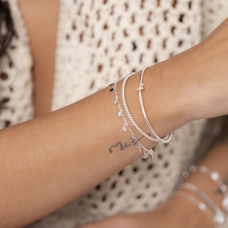 PULSEIRA MEDALHINHAS PRATA