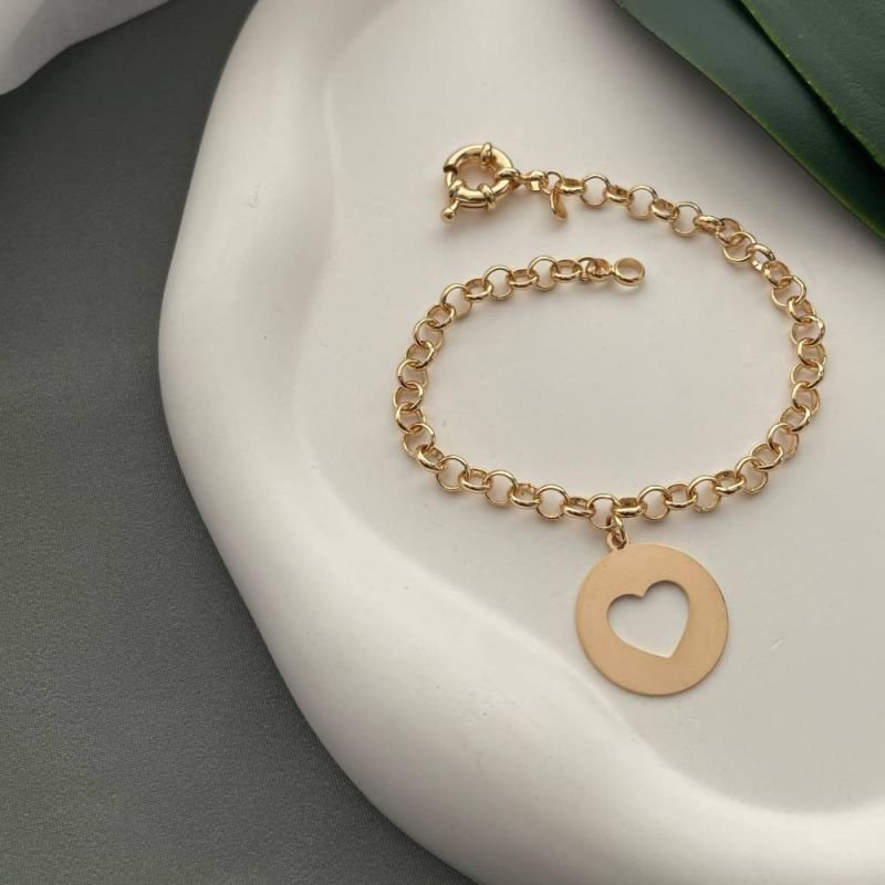 PULSEIRA PINGENTE CORAÇÃO
