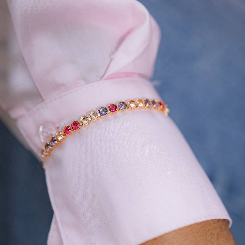 PULSEIRA RIVIERA COLORFULL - OURO 18K - 18