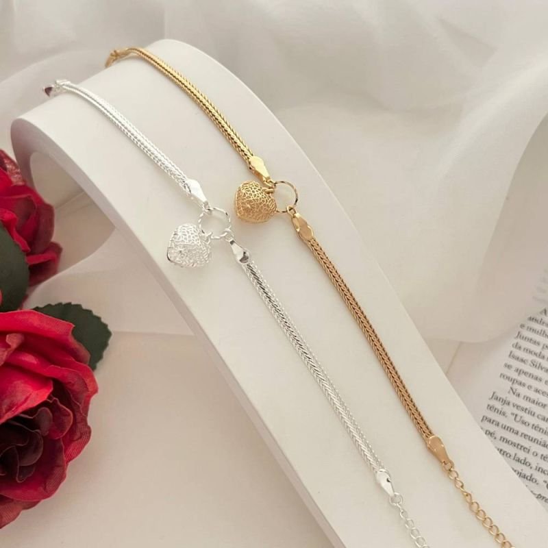 PULSEIRA TRANÇADA CORAÇÃO