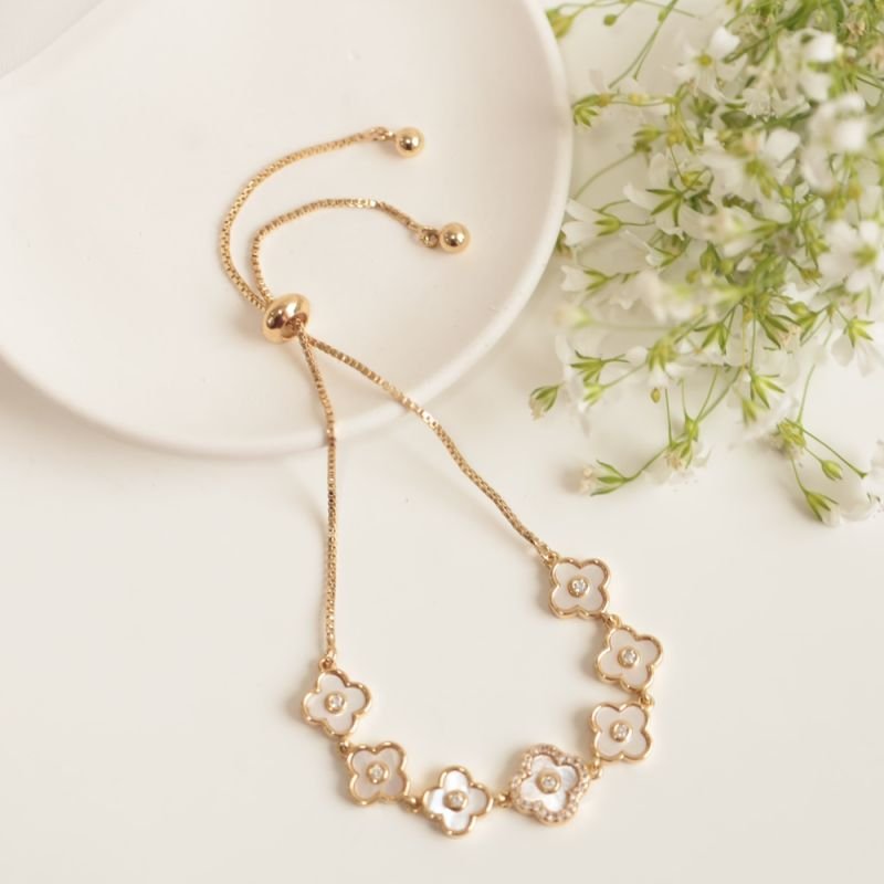 PULSEIRA TREVOS MADREPÉROLA