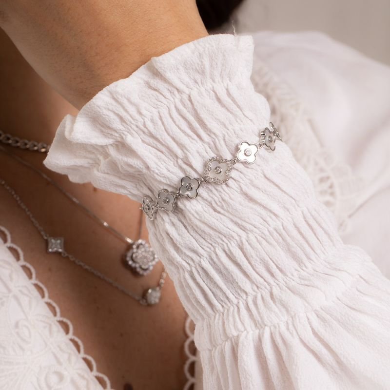 PULSEIRA TREVOS MADREPÉROLA