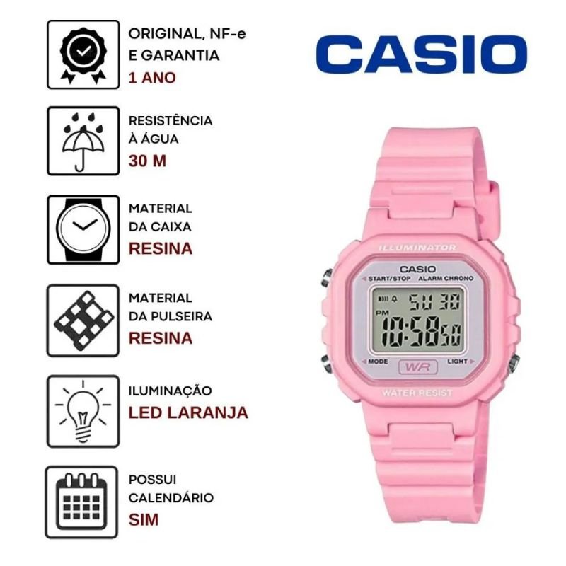 RELÓGIO CASIO LA-20WH-4A1DF